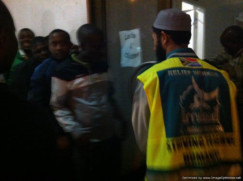 AIF staff and volunteers assisted the fire victims who were left homeless after the fire