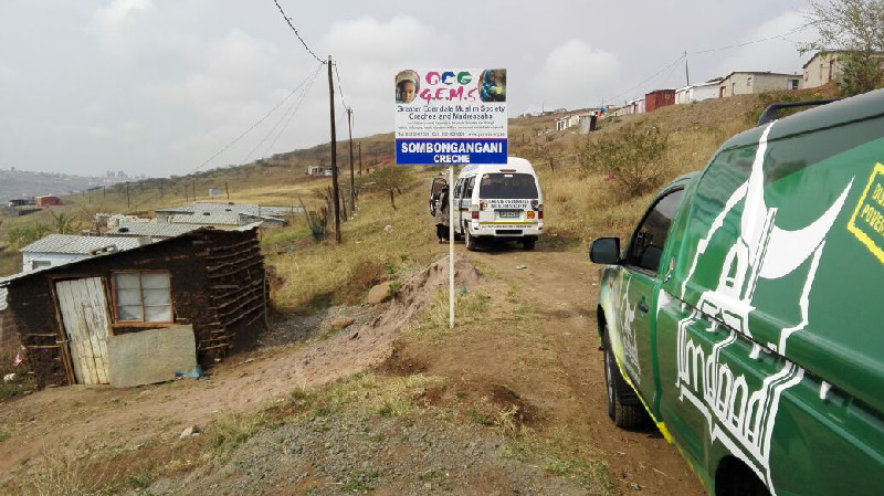 Al-Imdaad Foundation’s MBP monitoring team visit the Thandokuhle Crèche run by GEMS